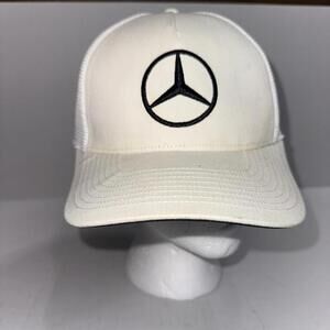 Mercedes Benz AMG Petronas Formula One F1 Team White Adjustable Hat Luxury Used